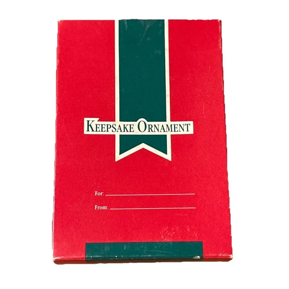 1989 Hallmark Keepsake Christmas Ornament Son Boy w/Red Present With Box